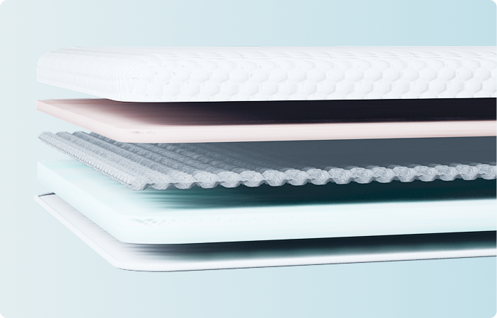 Microcoil Mattress Topper Layers